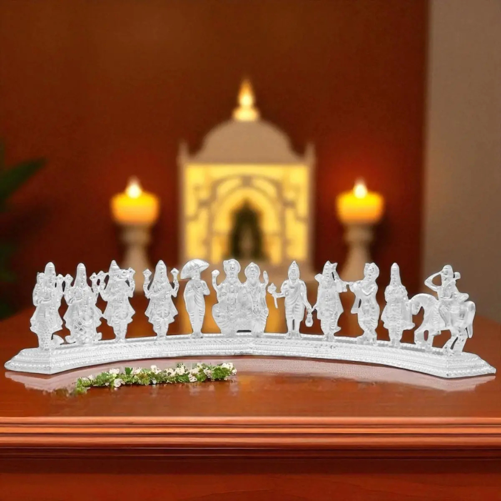 Abhimantrit Shree Vishnu Dashavatar Maha Kavach (Pure Silver)
