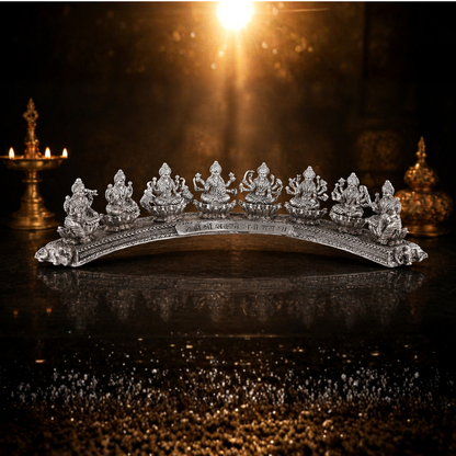 Abhimantrit Maha AshtaLakshmi Rajya Siddhi Kavach (Pure Silver)