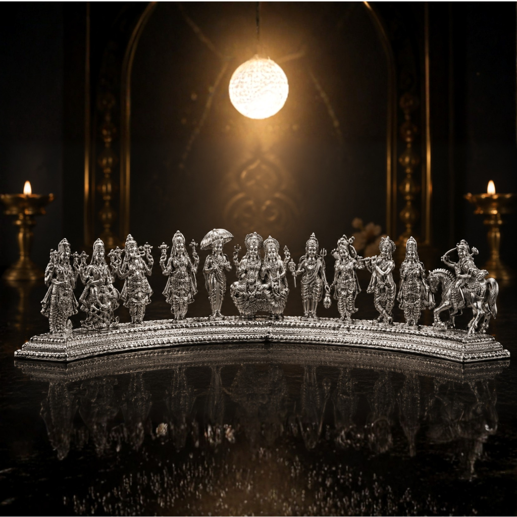 Abhimantrit Shree Vishnu Dashavatar Maha Kavach (Pure Silver)