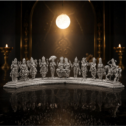 Abhimantrit Shree Vishnu Dashavatar Maha Kavach (Pure Silver)