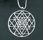 SHRI YANTRA LOCKET (ABHIMANTRIT) – IN PURE SILVER WITH SILVER CHAIN